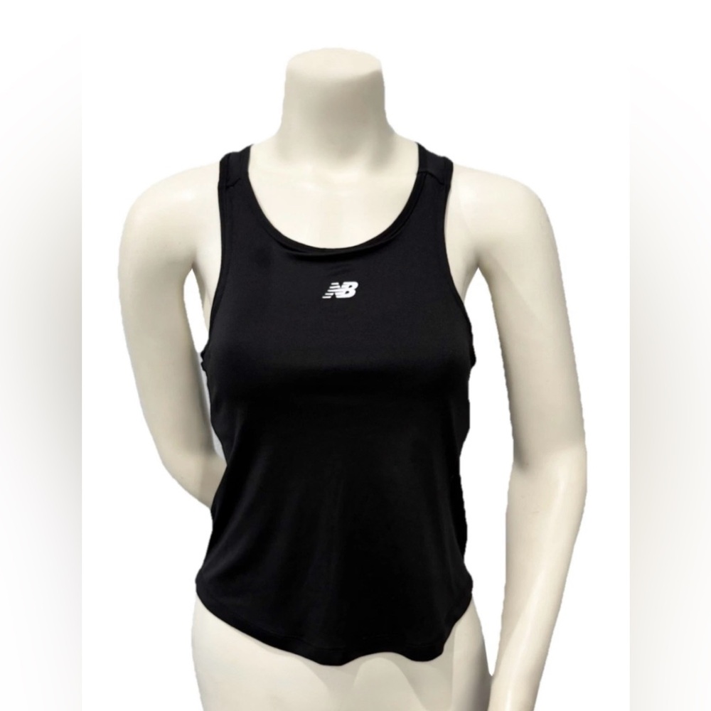 New Balance Women’s Racerback Tank Top M Black Athletic Workout Stretch